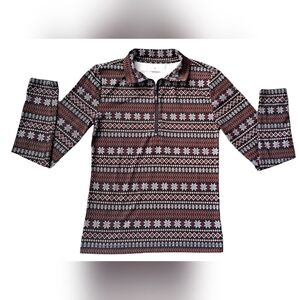 Lou & Grey 1/4 zip long sleeve shirt